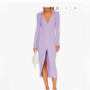 Song of Style Lavender Ribbed Maxi Dress